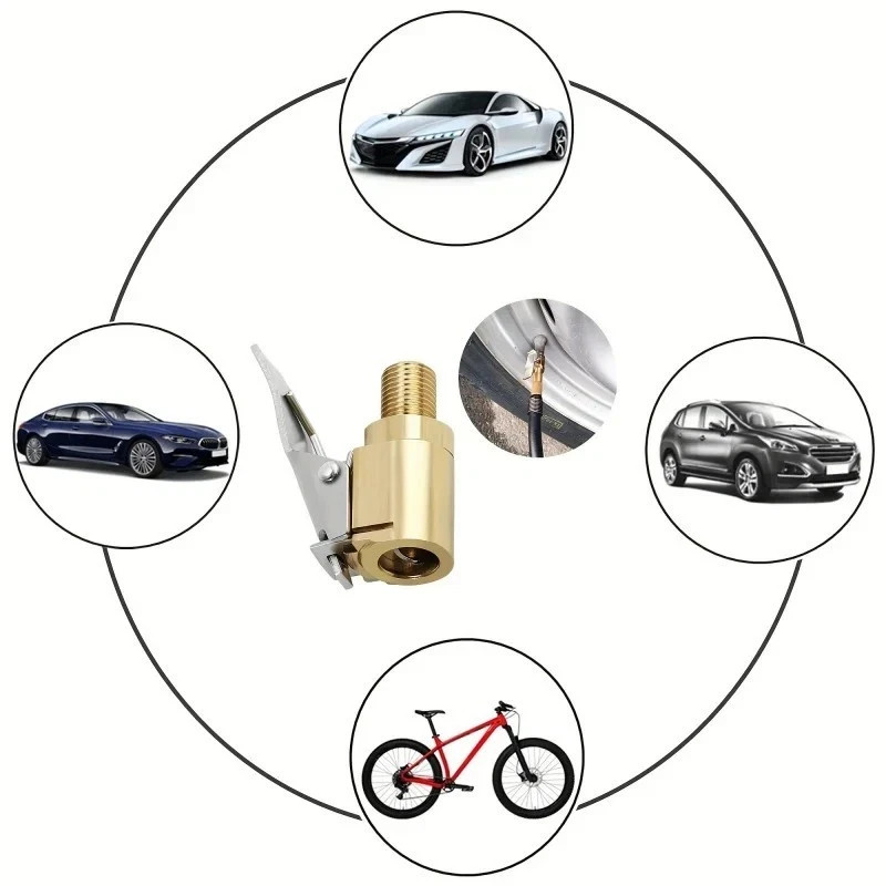 Heavy Duty Brass Tire Air Chuck Locking Quick Connect Inflator Hose Adapter 1PC✅