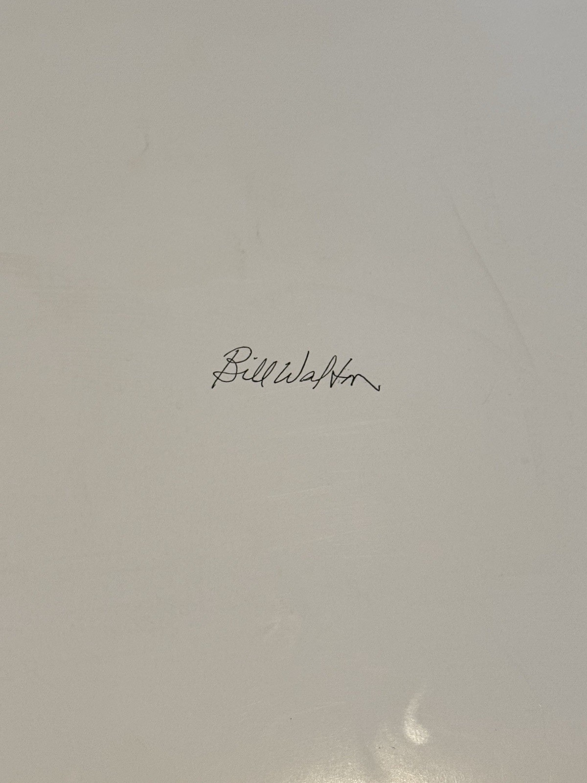 Bill Walton Personally Owned Promotional Sycuan Gene Locklear Basketball Poster