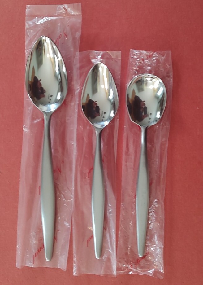Nasco BELISA Stainless Soup Spoons Teaspoons Japan NOS UNUSED
