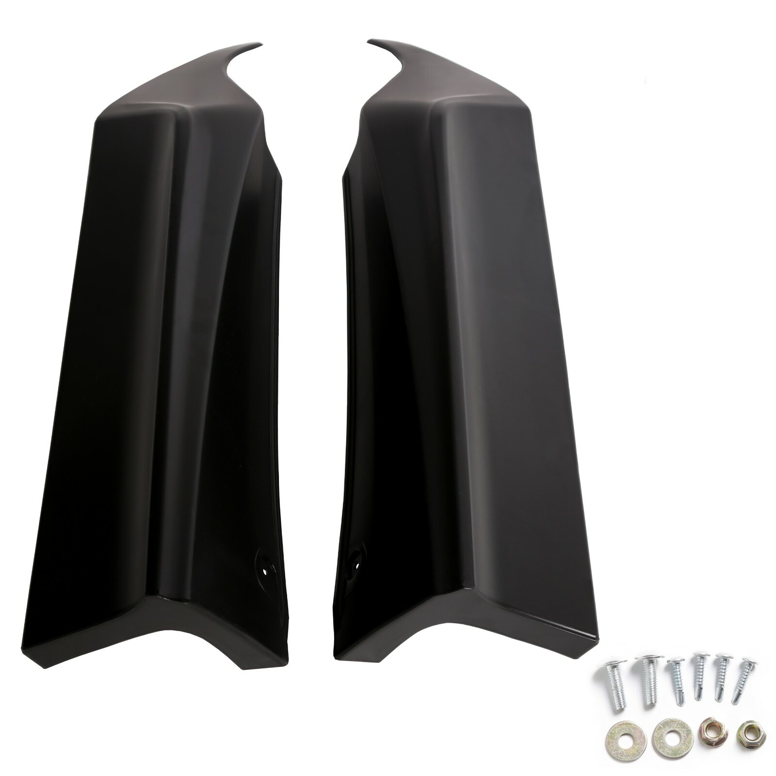 HECASA For 2013-15 Honda Accord 4-DR HFP-Style Black Rear Bumper Spoiler Lip 2pc