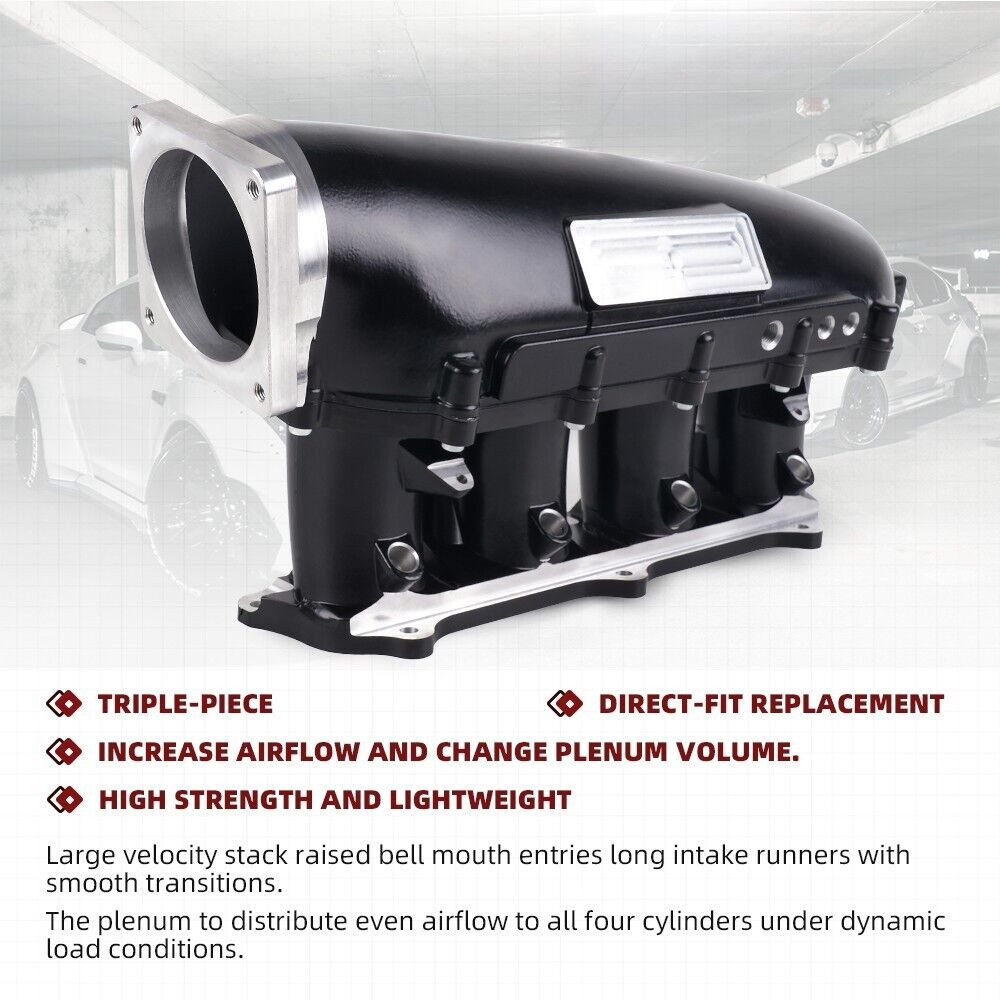 Race Intake Manifold For Honda K20 K24 K-Series K-Swap Aluminum Performance New
