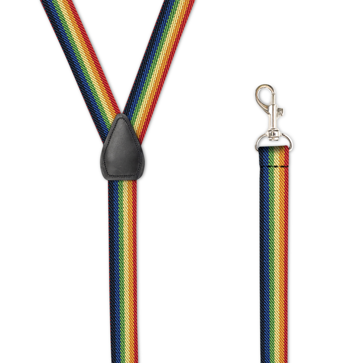 Men's Suspenders, Metal Snap-Ons, Belt Loops, Y Style, Many Colors, USA-made