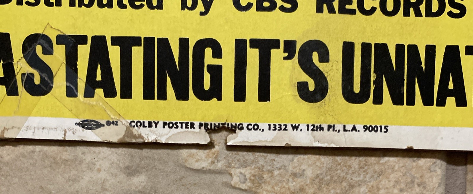 OZZY OSBOURNE AT ARAGON BALLROOM - ORIGINAL VINTAGE CONCERT PROMOTION POSTER