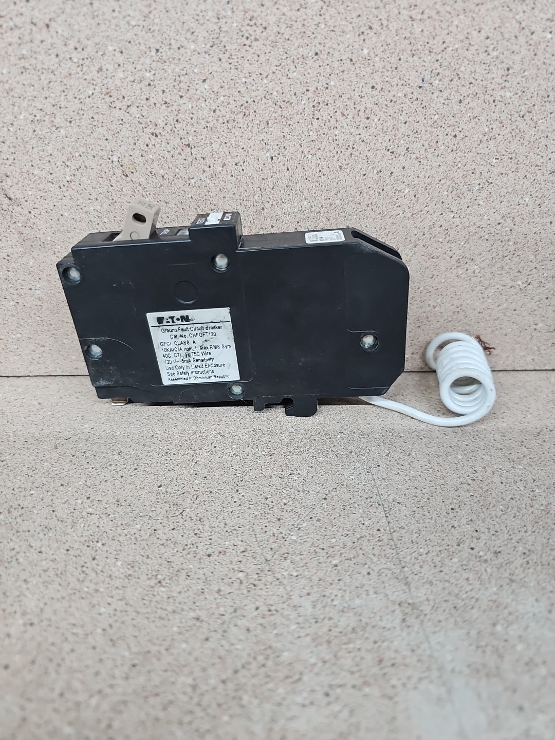 NTO Eaton CHFGT120 20A Single Pole Ground Fault Circuit Breaker