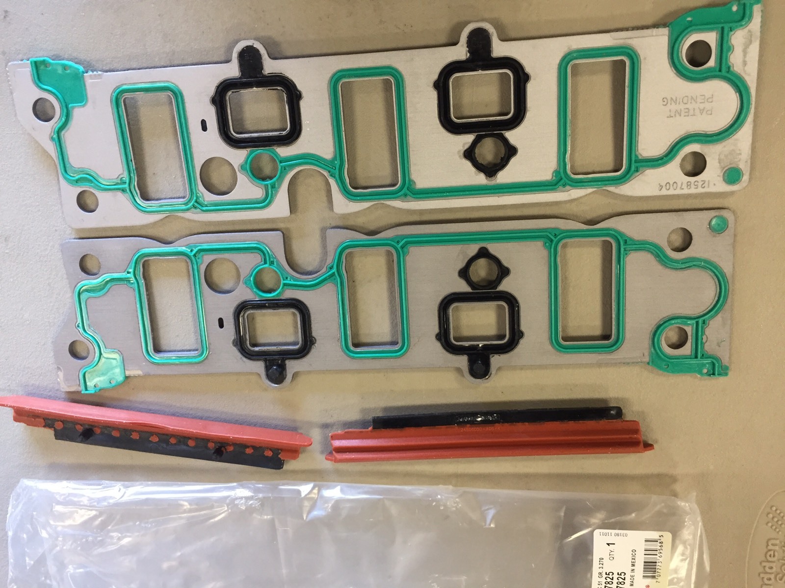 GM OE 89017825 Lower Aluminum Intake Manifold Gasket Set 3800 3.8L 1997-08