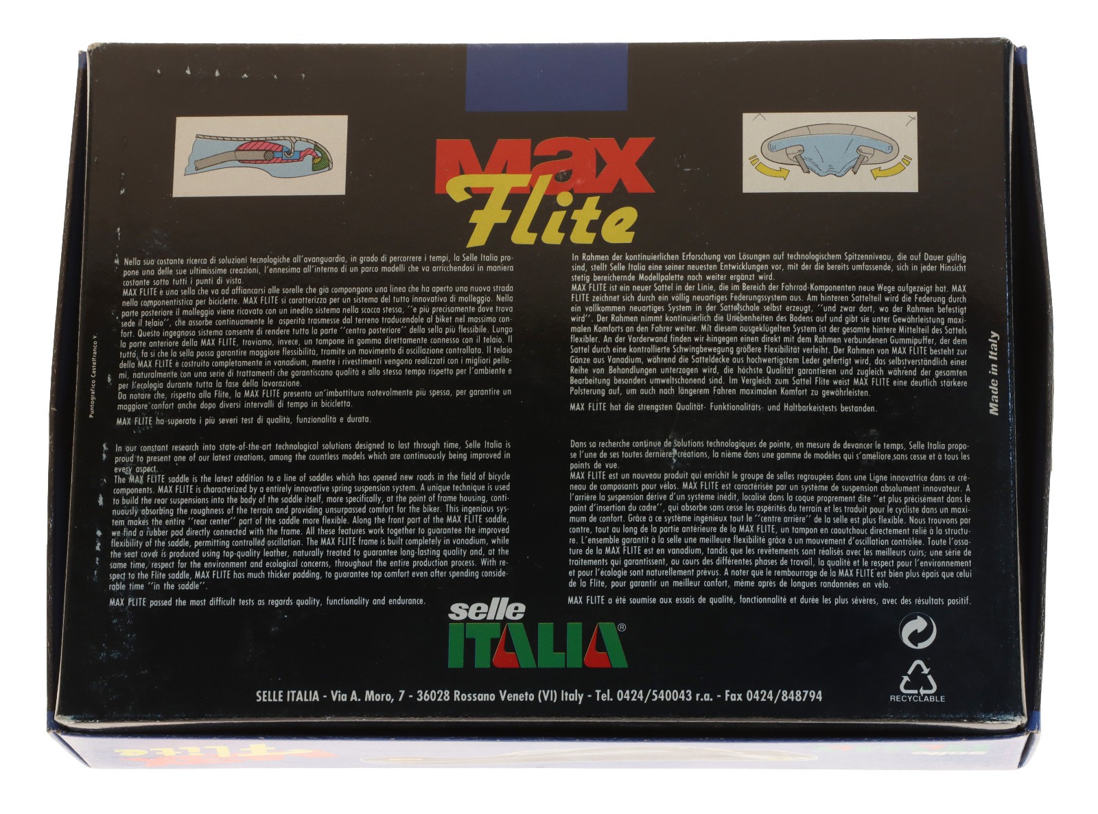 Selle Italia Max Flite Saddle Tinker Juarez Vanadium Made With Kevlar NIB NEW