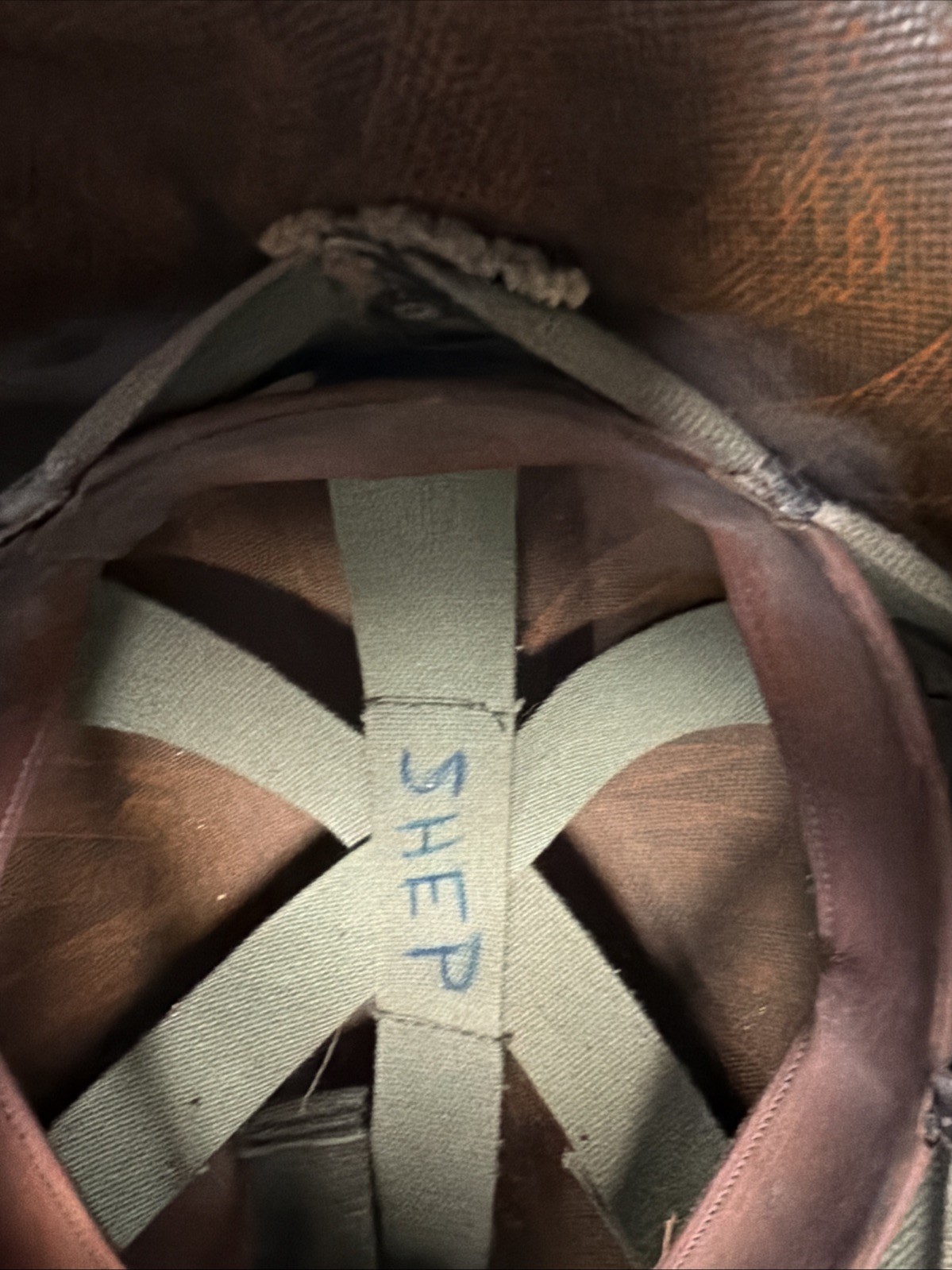 Vietnam WWII Steel Pot FRONT SEAM Helmet Mitchell Cover Liner NICE