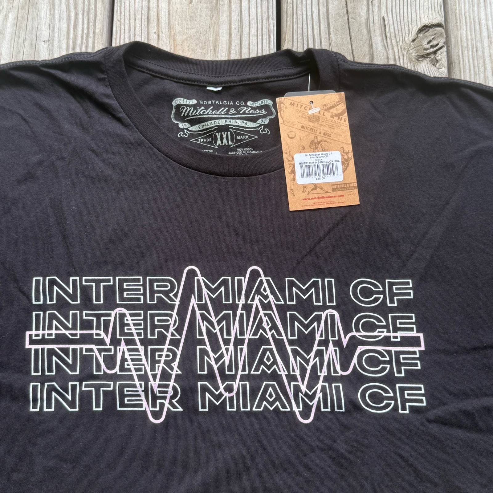Men's Mitchell & Ness MLS Inter Miami CF T-Shirt Black 2XL