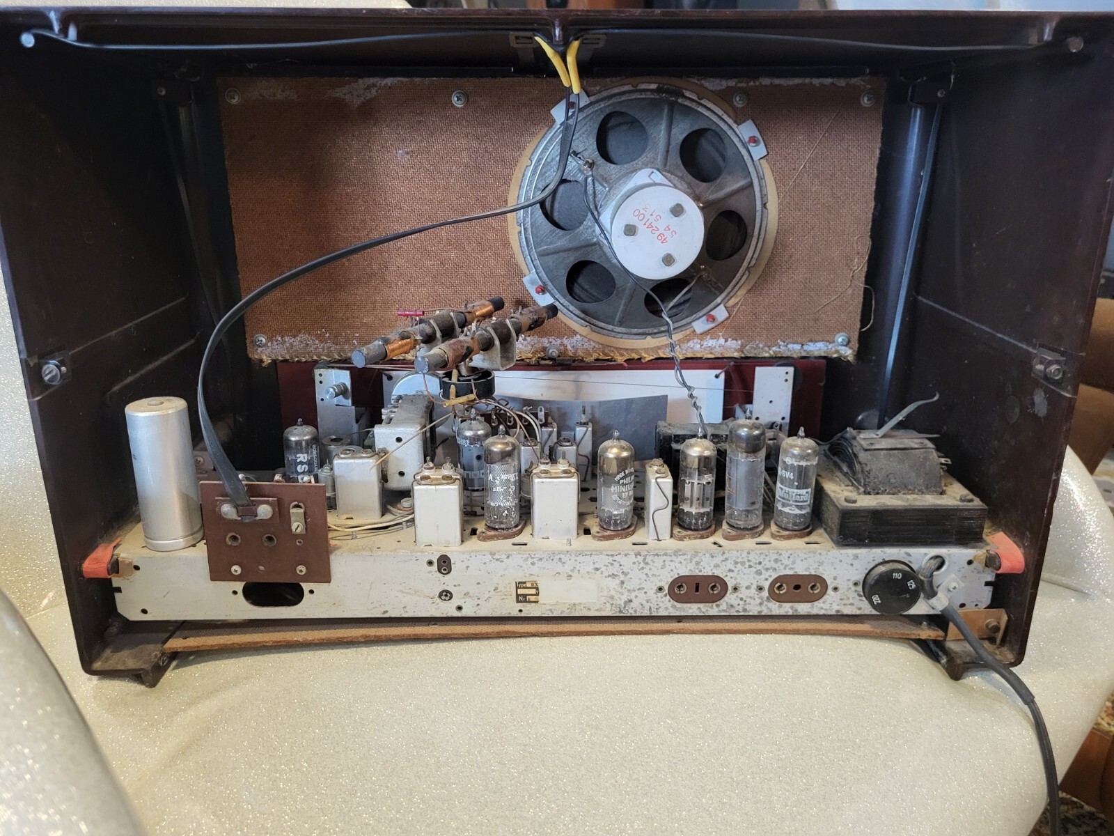 Vintage Norelco Tube Radio 1950's BX433 BX 433