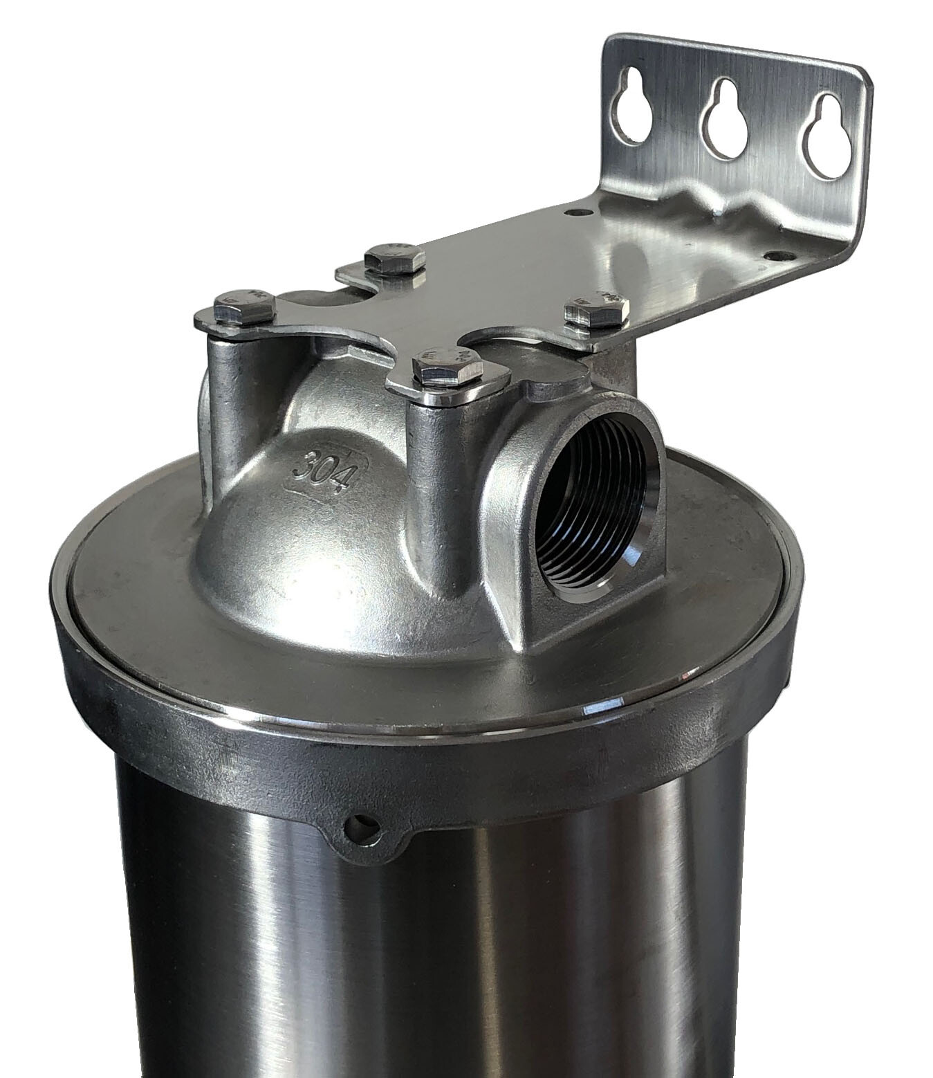 Stainless Steel Filter Housing 10"L Big-Blue, Endoer Filtration E-SSHDJ-10-1-304