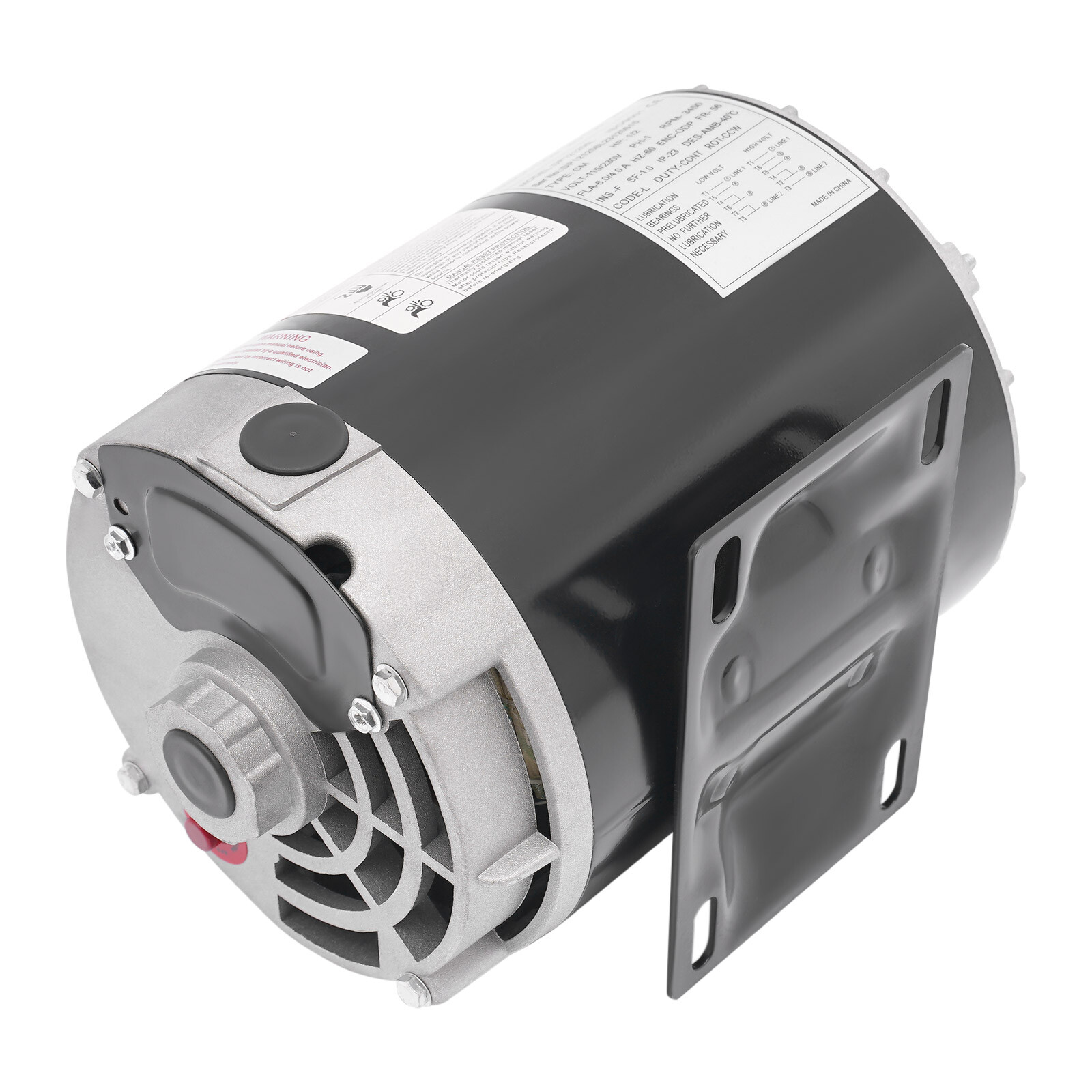 1/2HP 115/230V General Purpose Motor 3450RPM Electric Motor Single Phase New