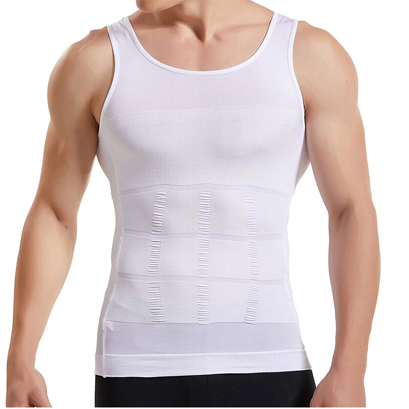 CGTFY Gynecomastia Compression Tank Top Men Athletic Tummy Control Shapewear US