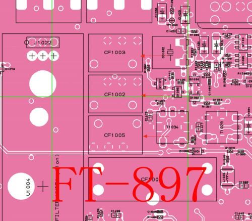 YAESU FT-857/897 Signal Crash455E/455G/455H Filter 3 PCS Bundle Replacement kit