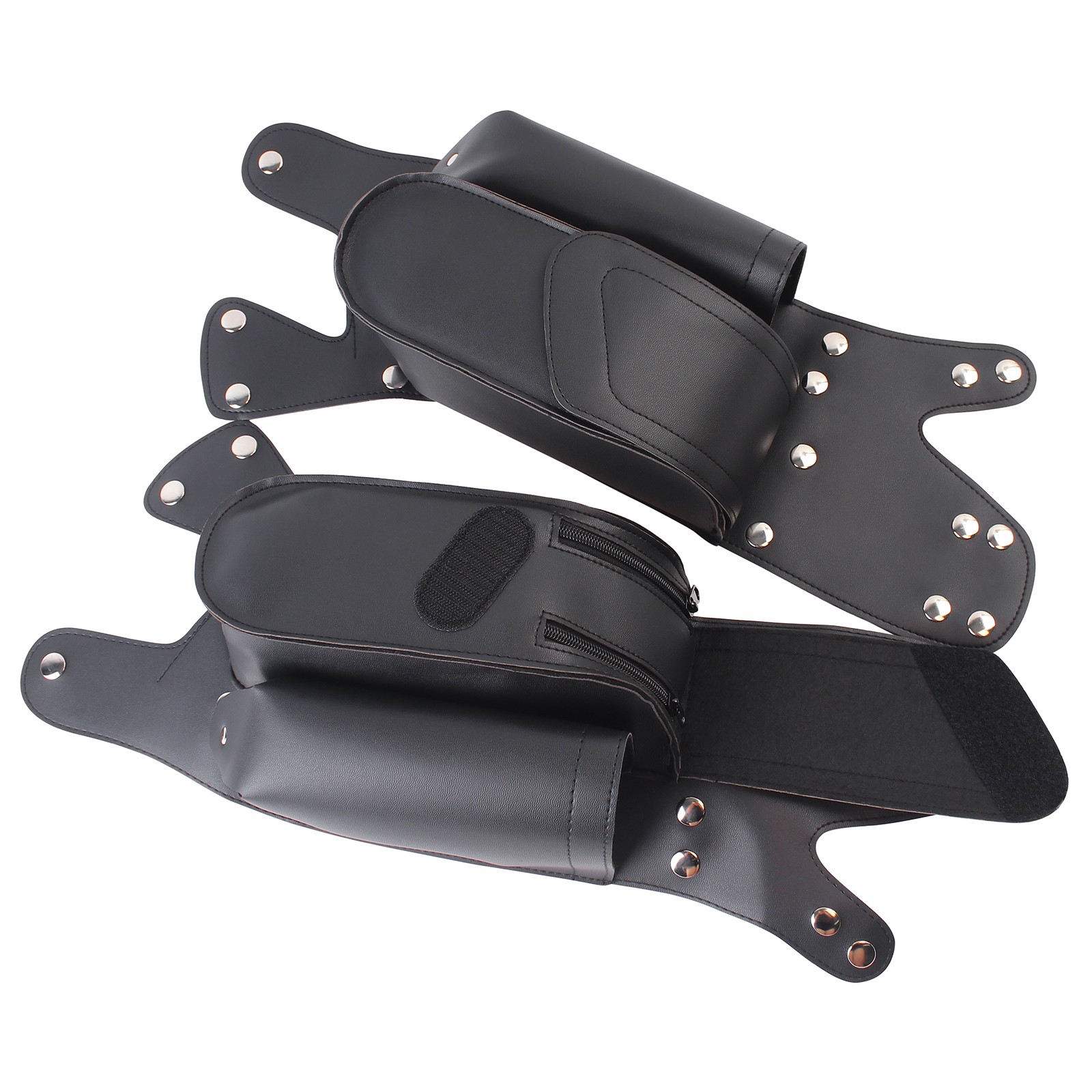 1 Pair Saddlebag Crash Bar Bags Water Bottle Holder For Harley Touring 1993-up