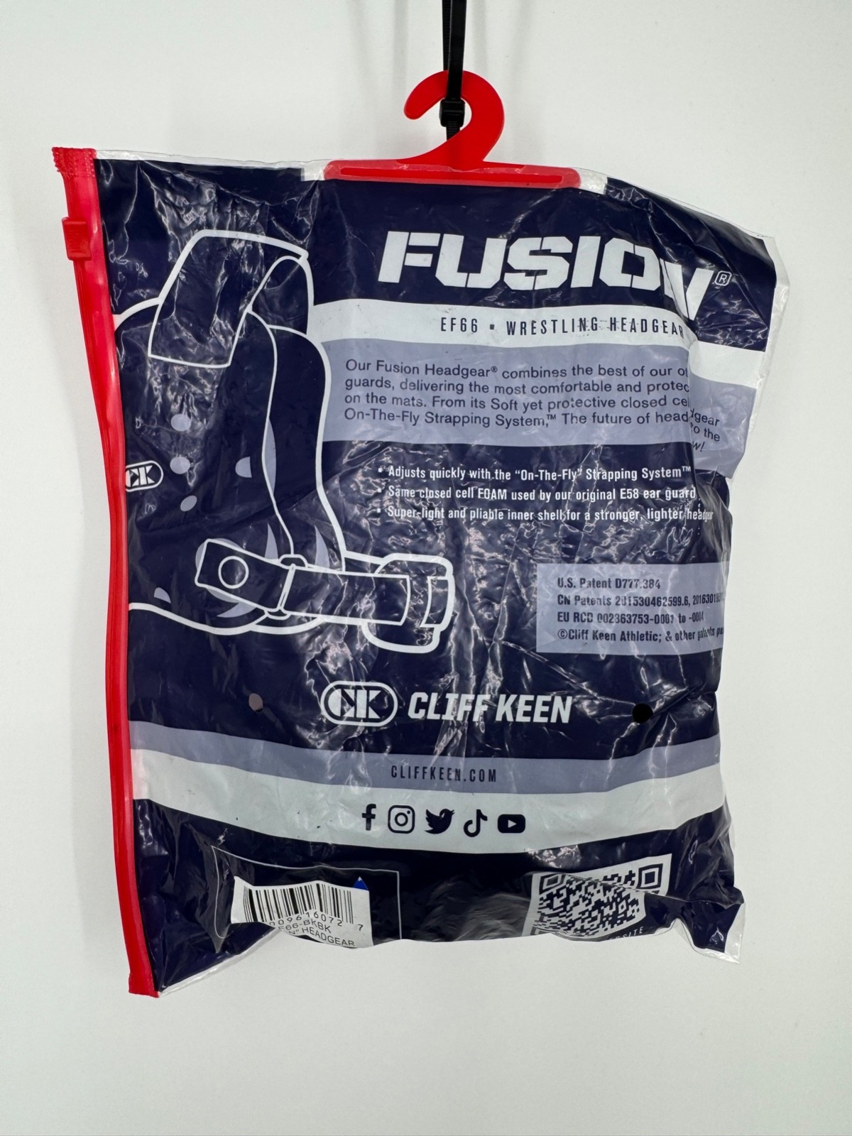 NWT Cliff Keen Fusion Headgear Youth One Size All-Blacked Athletic Wrestling