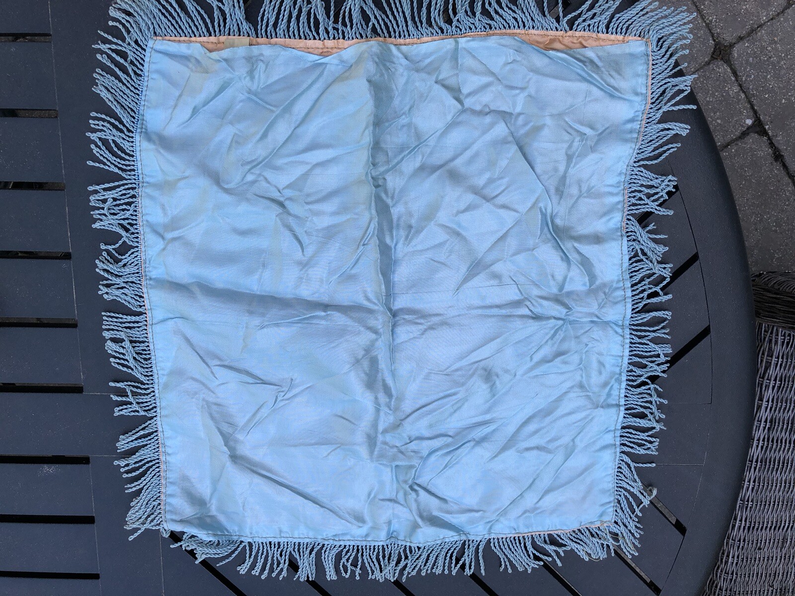 4 WW II ERA 1940's PILLOW SHAMS / CASE COVERS COVER WALL HANGING SATIN FINISH