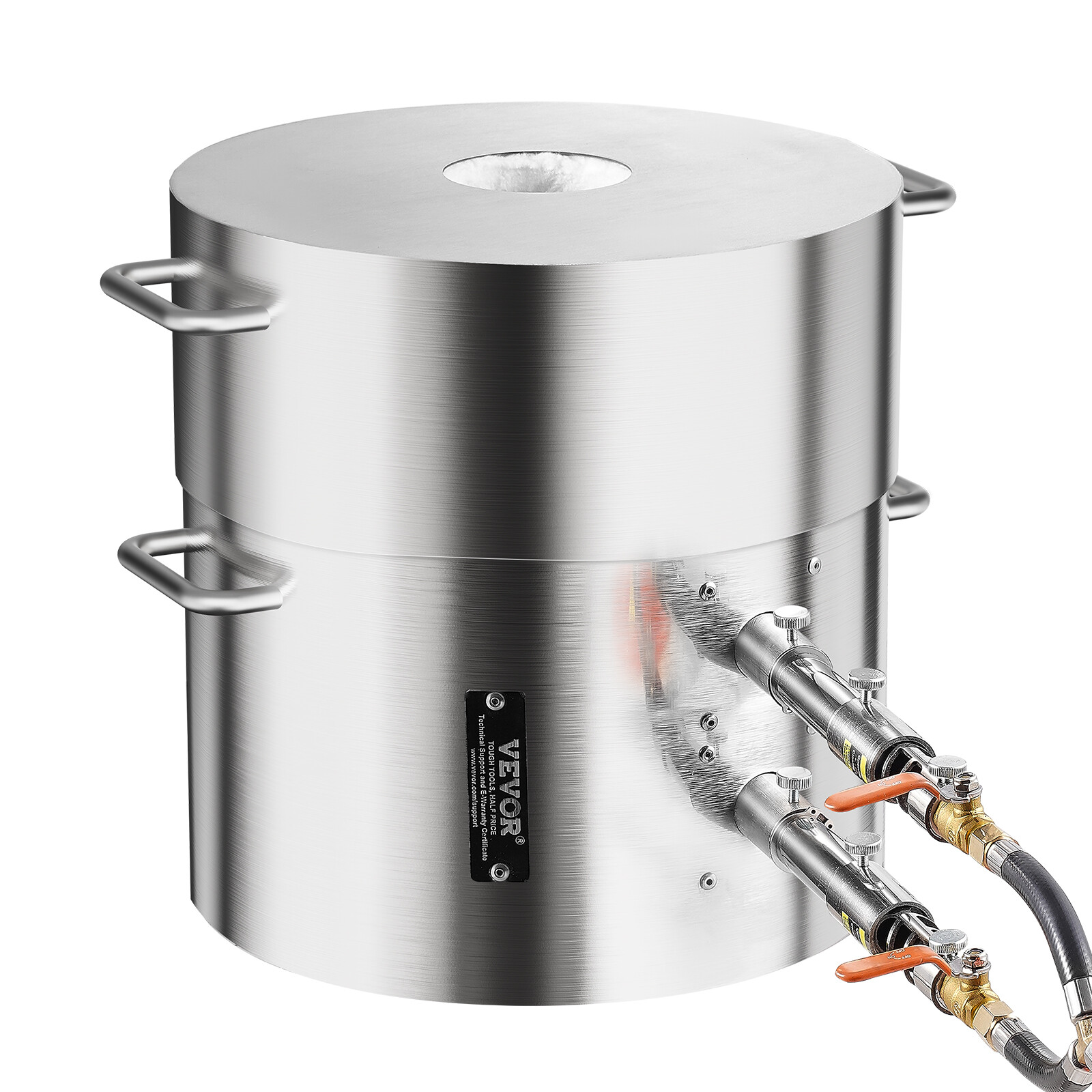 VEVOR Propane Melting Furnace Kit 16KG/35lbs Dual Burner with Crucibles Tongs