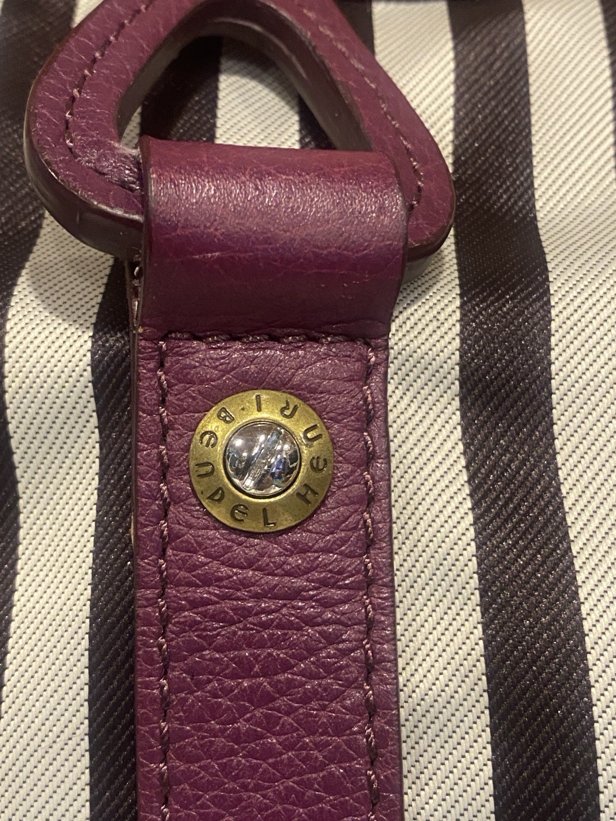 Henri Bendel Iconic Stripe Pet Carrier Dog Bag 5th Ave NY Travel Designer RARE!