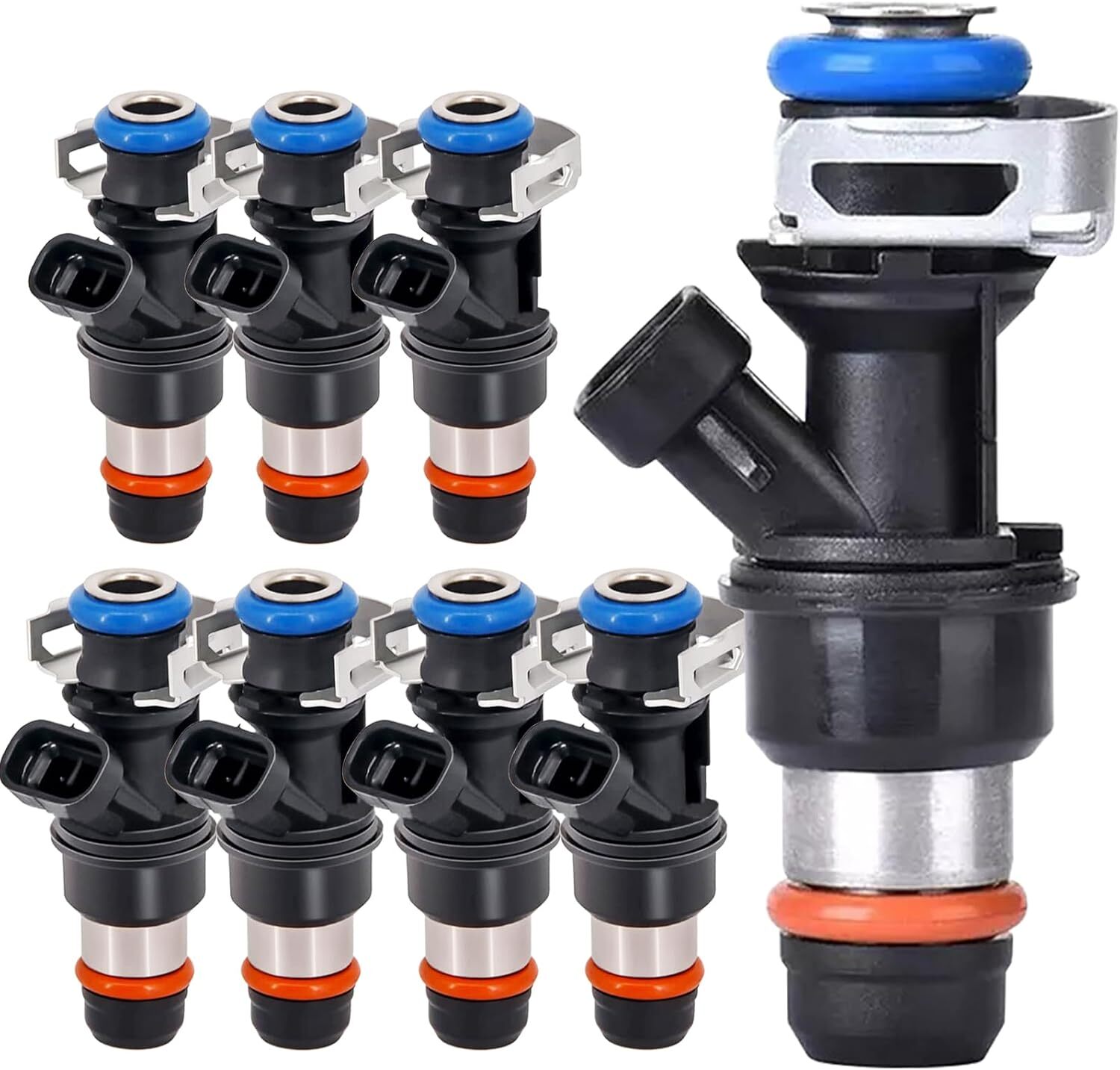 8Pcs Upgrade Fuel Injectors 25317628 For 99-07 Chevy Silverado GMC 4.8/5.3/6.0L