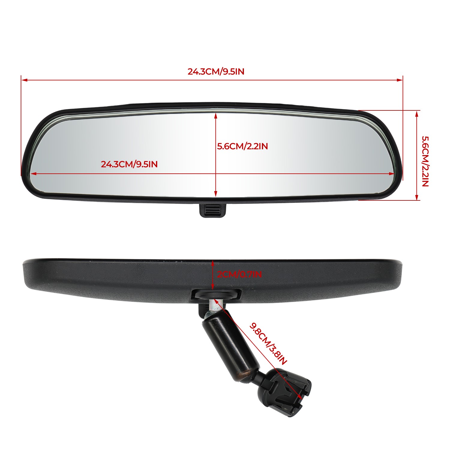 NEW For Ford Mustang Escape Focus CMax Interior Rear View Mirror 6U5Z17700B