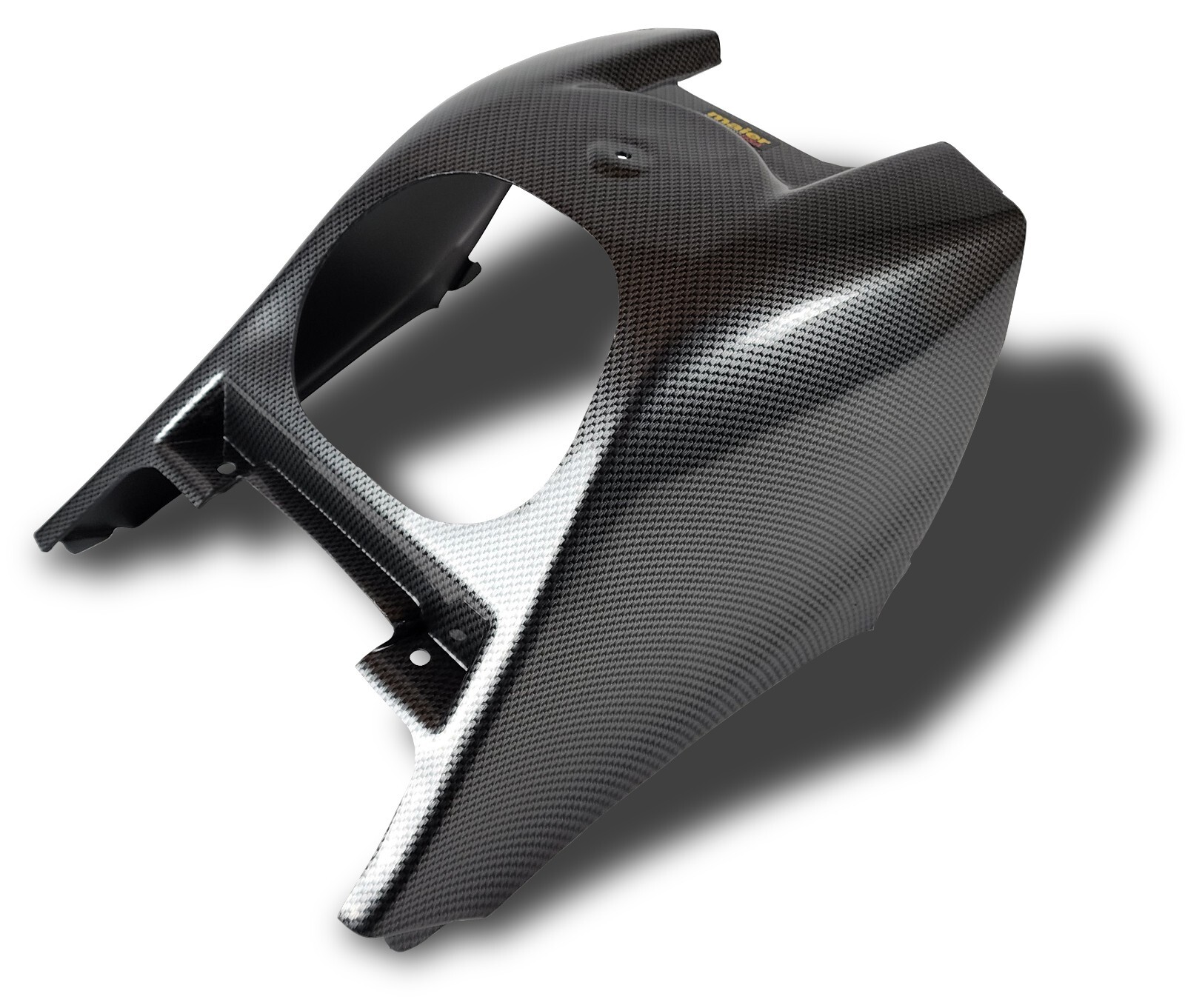NEW KAWASAKI KFX 700 PLASTIC BLACK CARBON FIBER AIR BOX COVER KFX700 PLASTICS