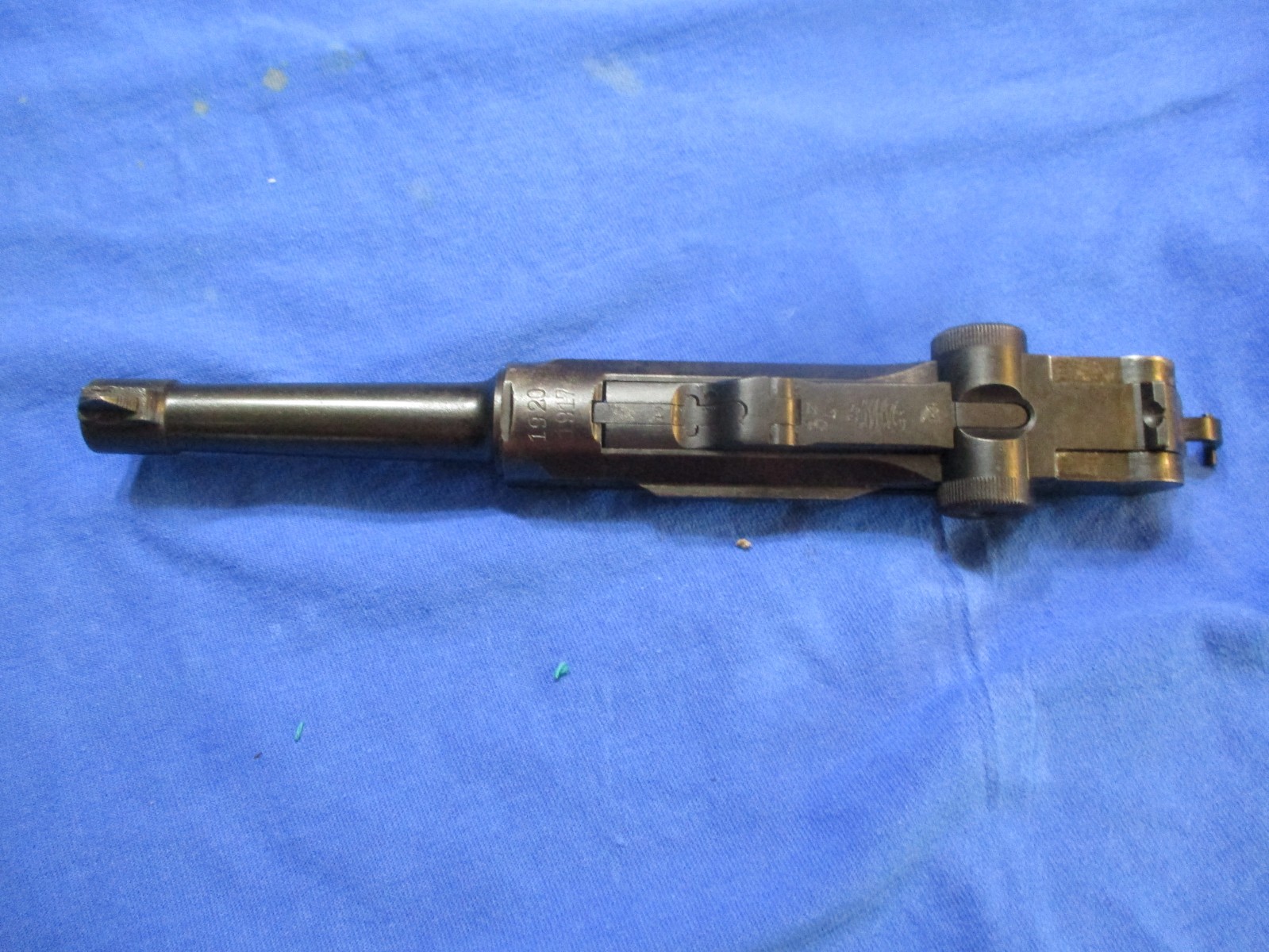 WW-1 1917 DWM P.08 Luger 9mm Slide, Toggle And Barrel Assembly non match Parts !