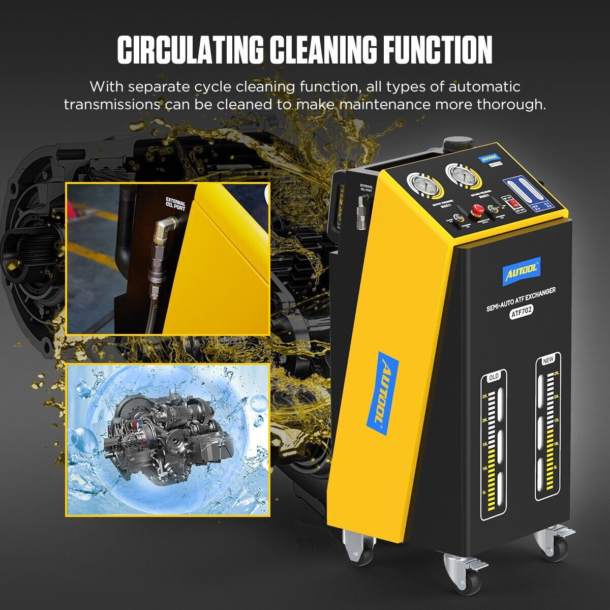 AUTOOL® ATF Exchanger Automatic Gearbox Transmission Fluid Oil Exchange Cleaning