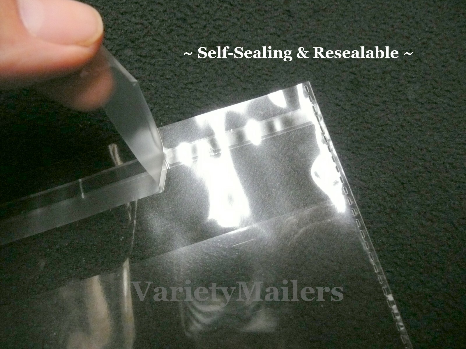 100 Small Reclosable Cello Merchandise Bags 3x5 Clear 1.5 Mil Self-Sealing Bags