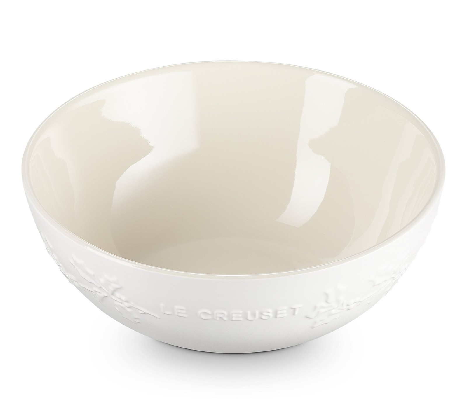 Le Creuset 3.25 qt. Holly Bowl color White