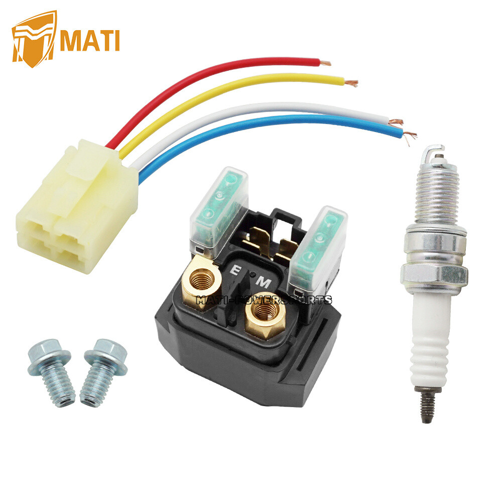 Starter Solenoid Relay & Plug Kit for Yamaha Bear Tracker 250 YFM250 1999-2004