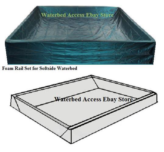 King Softsided Waterbed with Euro Top Water Mattress, Dual Heaters & Bladders