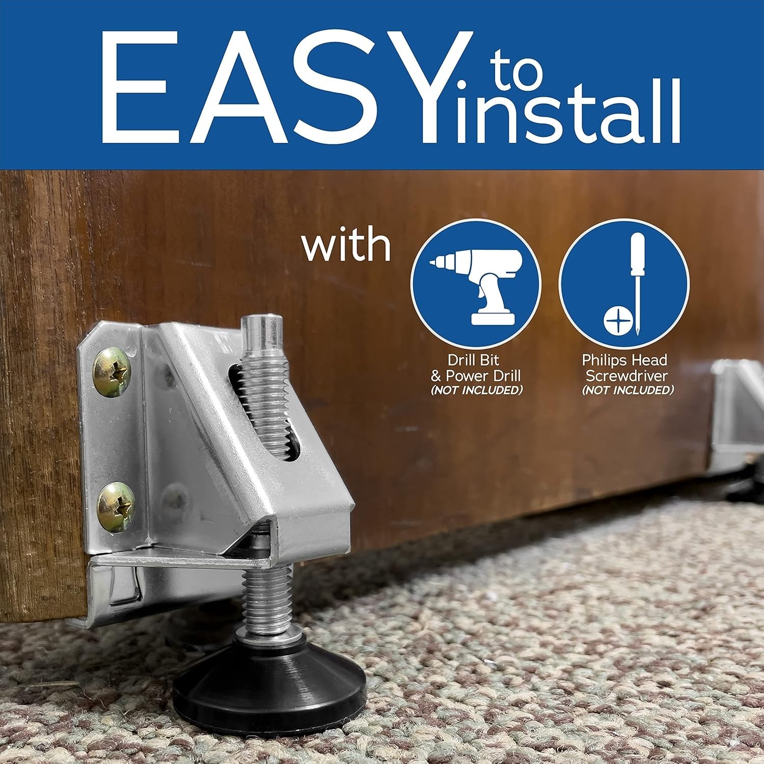 Heavy Duty Adjustable Leveling Feet Ideal for Desks, Tables, Shelving Units