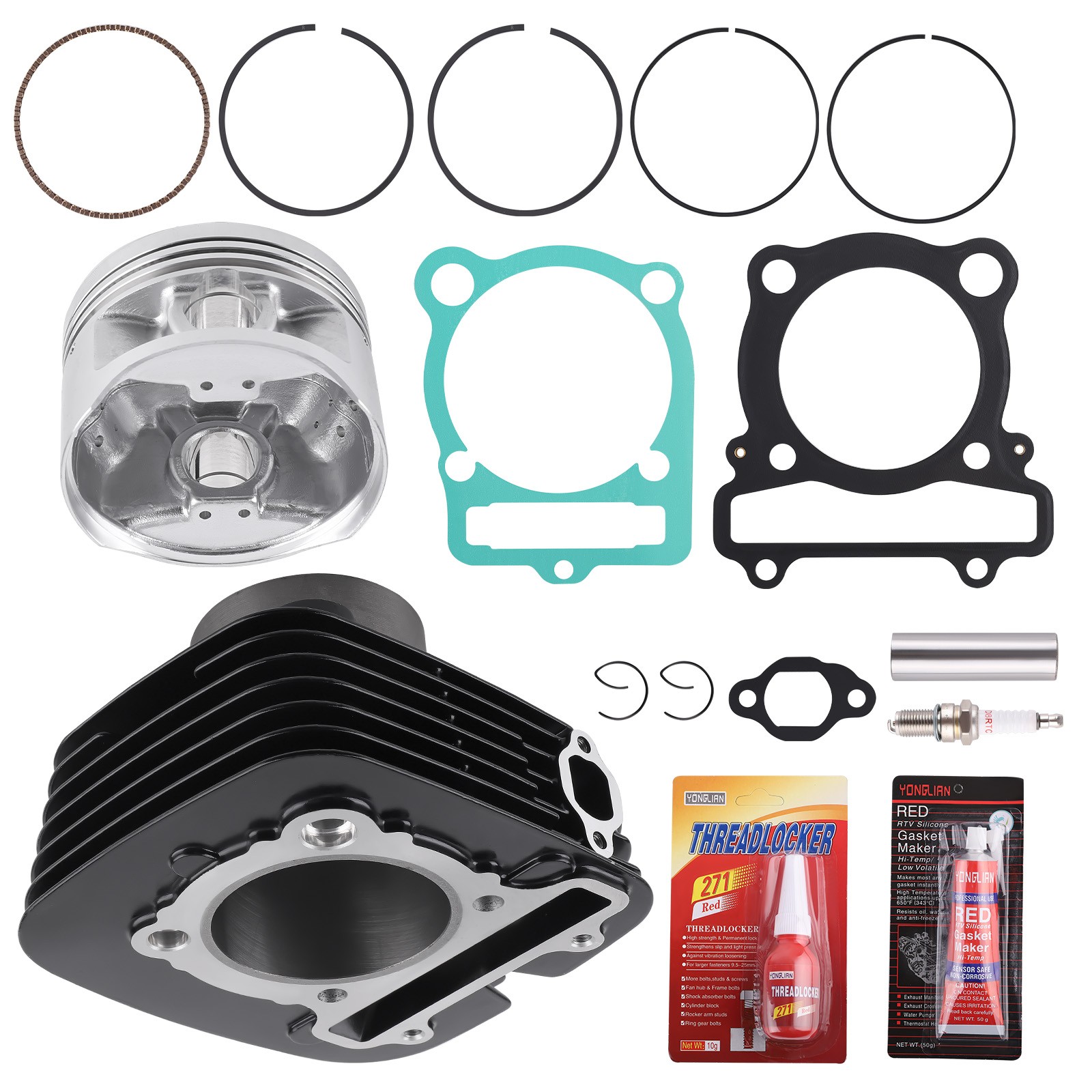 Cylinder Piston Top End Rebuild Kit for Yamaha Big Bear Raptor 350 87-1999