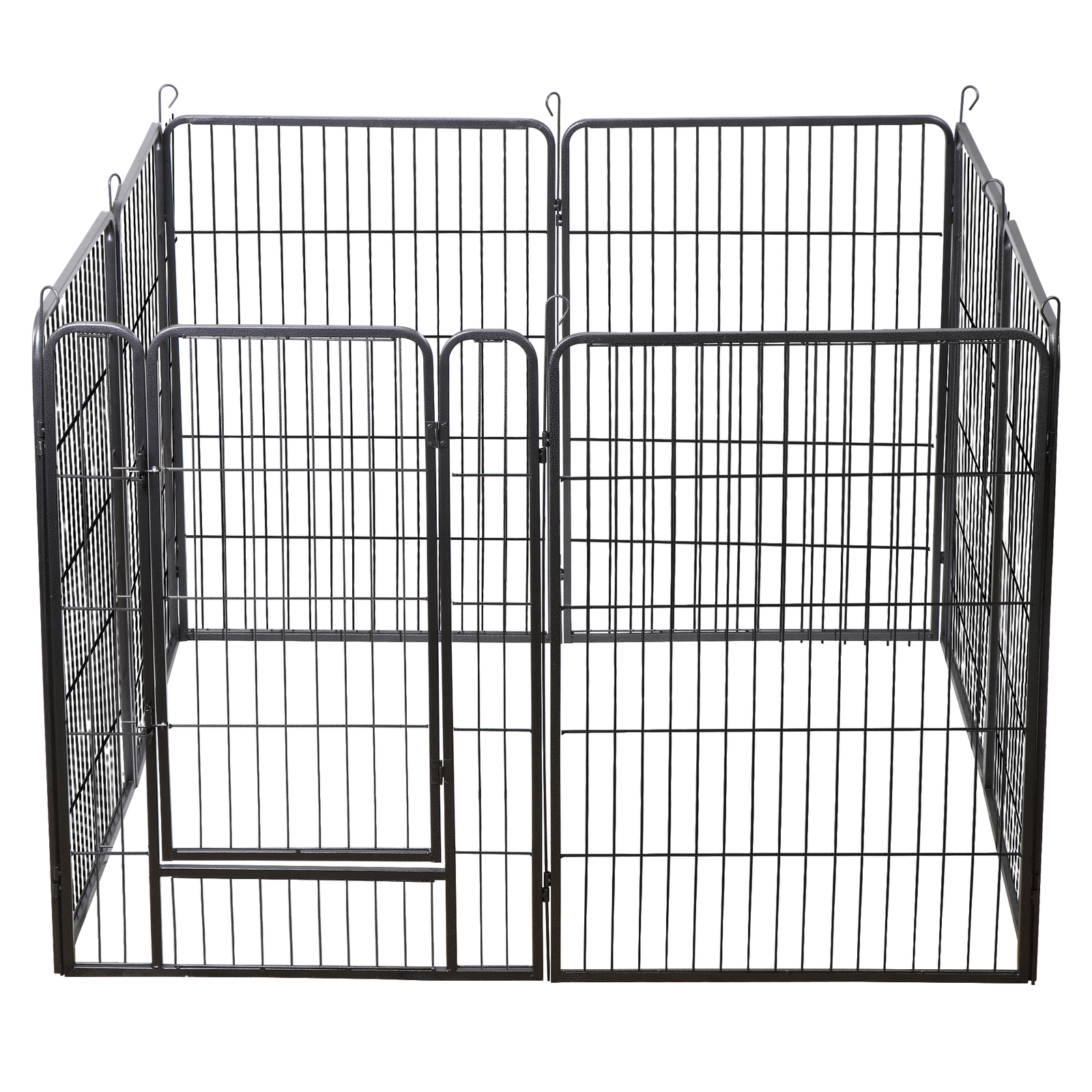 40" 8 Panel Heavy Duty Metal Pet Dog Playpen Kennel Exercise Fence Cage Black
