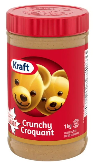 Kraft Crunchy Peanut Butter, 1kg (2 Pack)