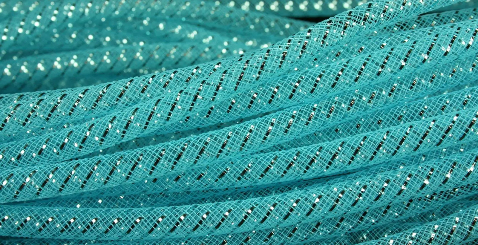 CYBERLOX 8mm Deco Mesh Tubing Flexible Party & Holiday Craft