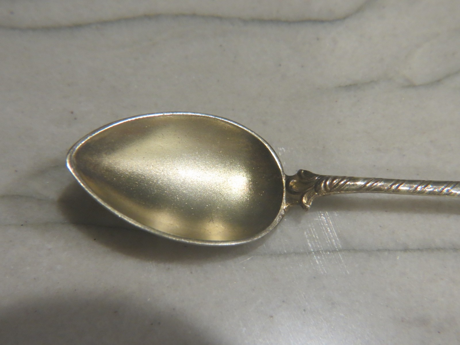German Gilt 800 Silver 12 Demitasse Spoons Set no monograms