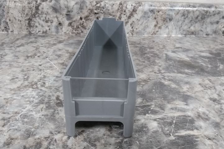 Akro-Mills 20228 56 Pk 10.5625 In Overall Length Gray Shelf Storage Bin