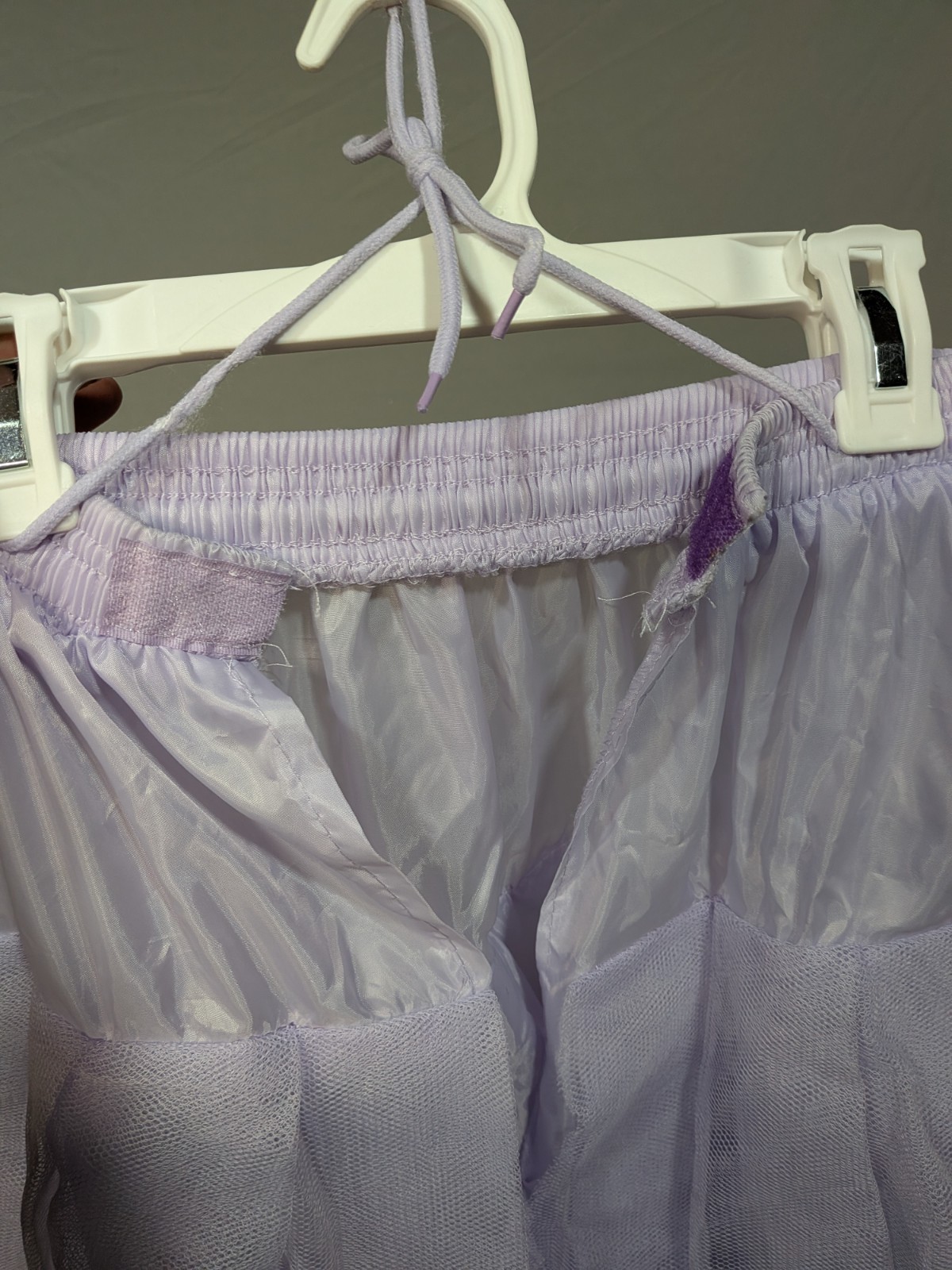 Lavender Purple Full Length Adjustable Waist Crinoline Skirt