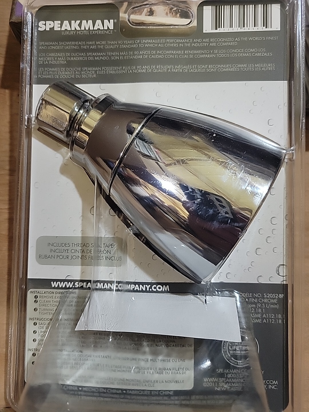 Speakman 2052-BP Icon Anystream Luxury Hotel Experience 360' Shower Head **NEW**