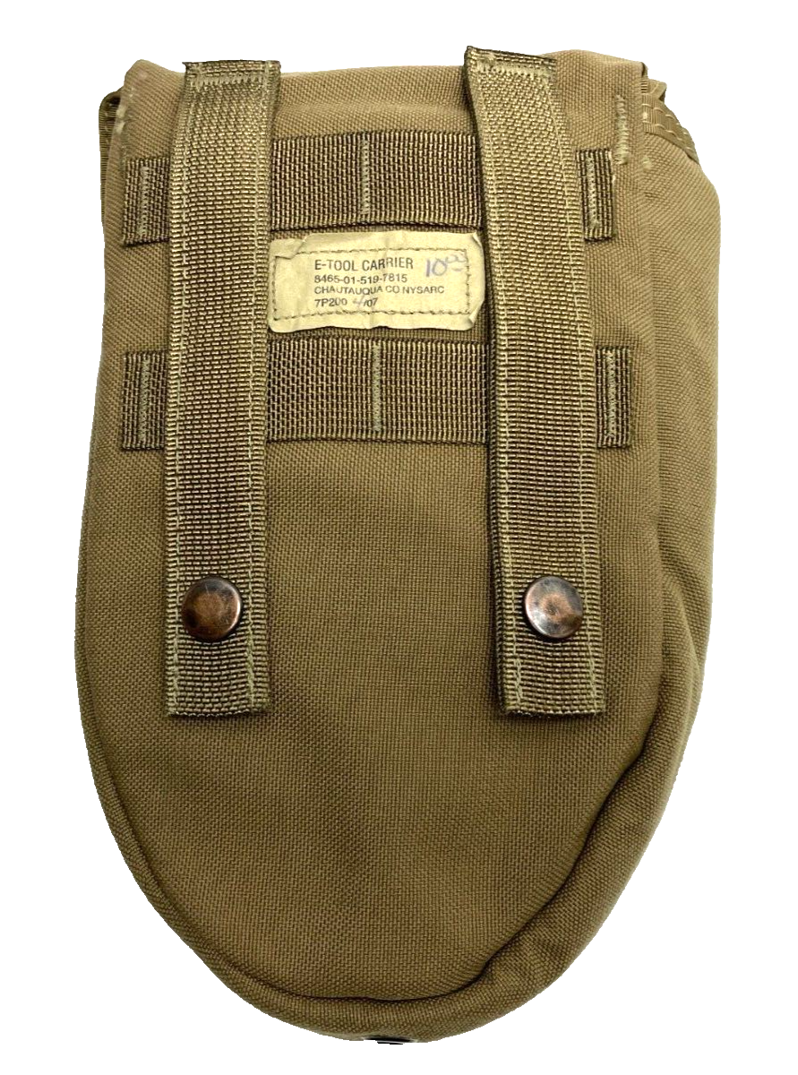 USMC Gerber 2000 MINT Entrenching E Tool Trifold Shovel w/ Pouch Coyote Marine