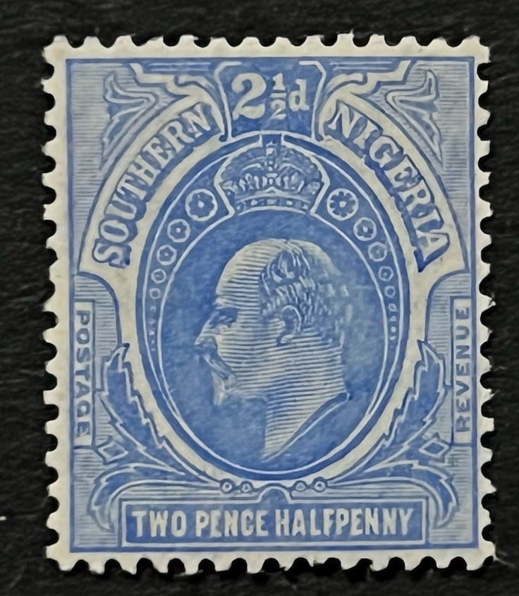 Travelstamps: SOUTHERN NIGERIA STAMPS SCOTT #35 - 2 Pence Halfpenny 2 1/2d MOGH