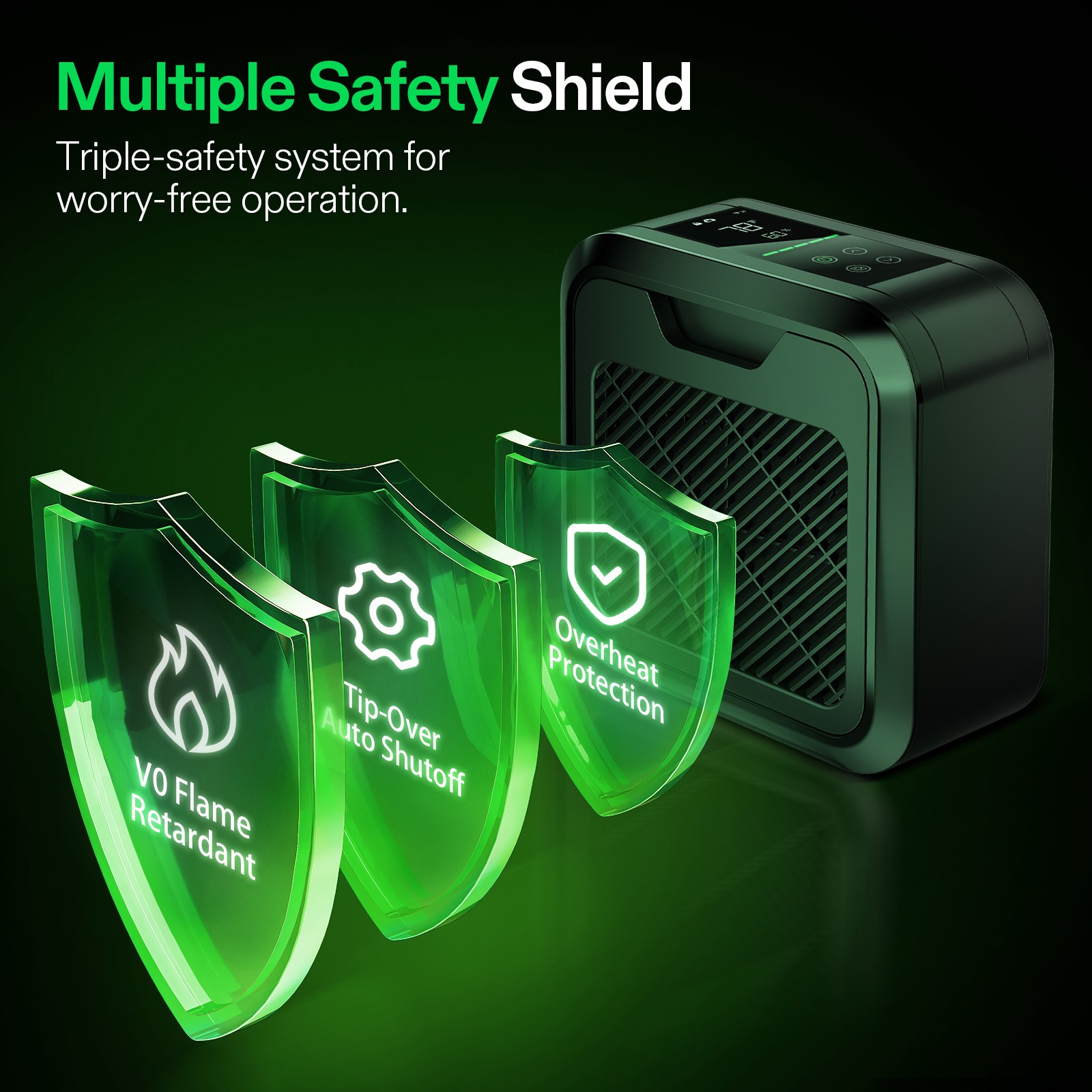 VIVOSUN 700W AeroFlux Smart Grow Tent Heater with VPD Sensor Probe APP Control