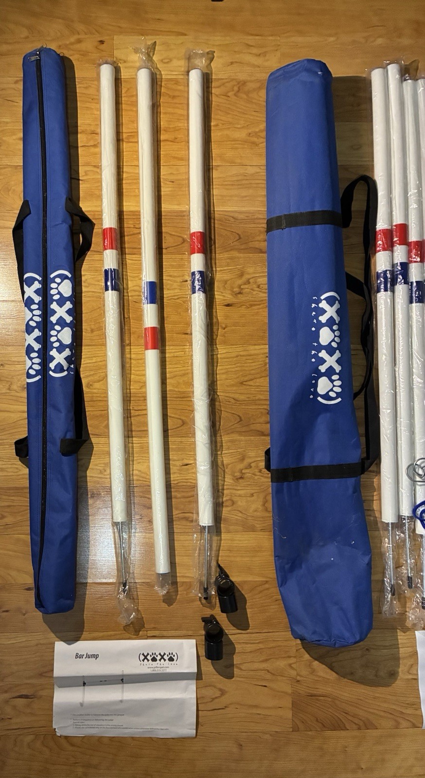 Dog Agility Training Equipment Bar Jump Ring Jump and 12 Weave Poles