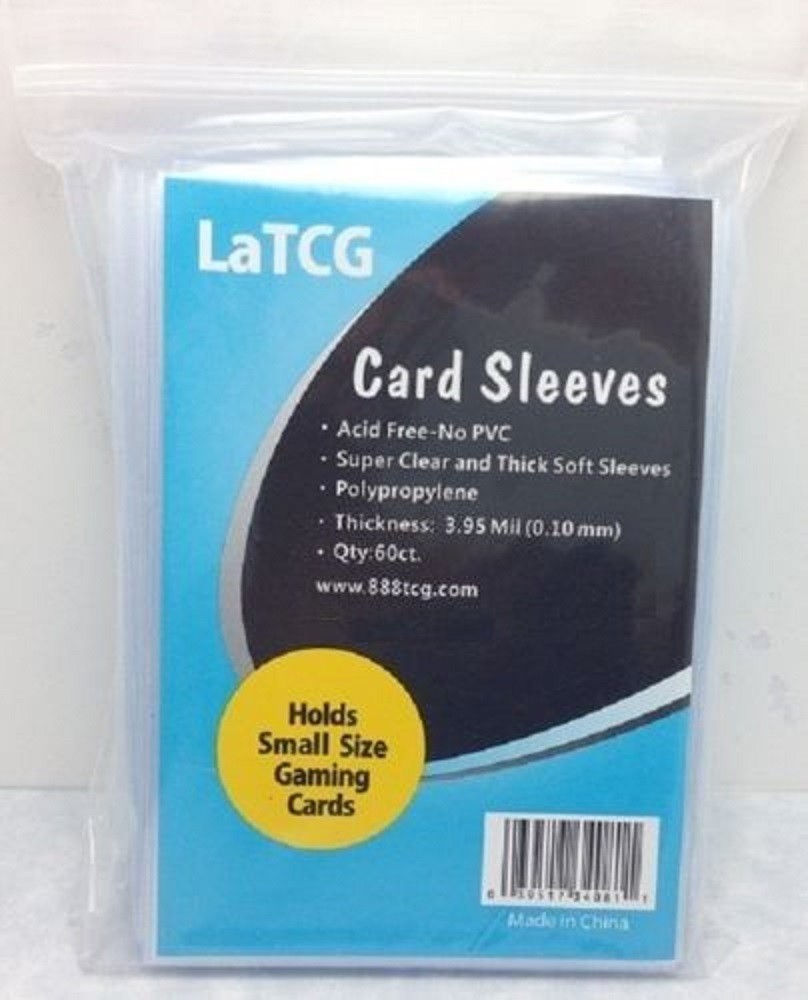 LaTCG Clear YuGiOh/CardFight Vanguard Small Size Deck Protector Sleeves 62x89mm