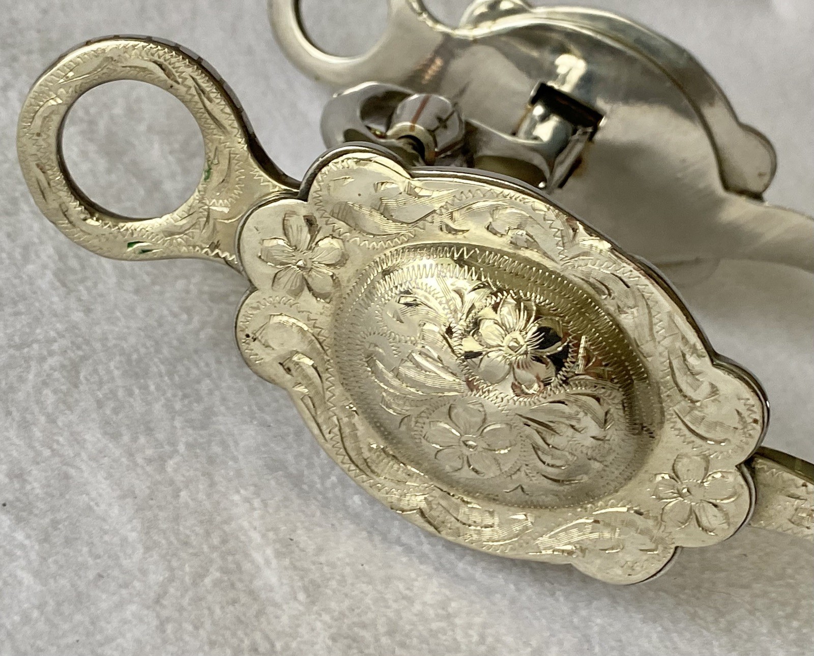 Gorgeous Vintage Silver BILLY ROYAL Arabian Morgan Show Bit~5" Frog Roller Mouth