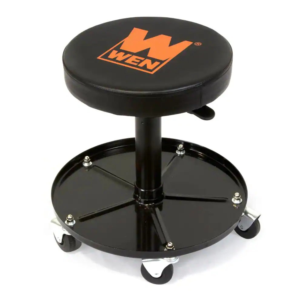 WEN 73012T 300-Pound Capacity Pneumatic Rolling Mechanic Stool