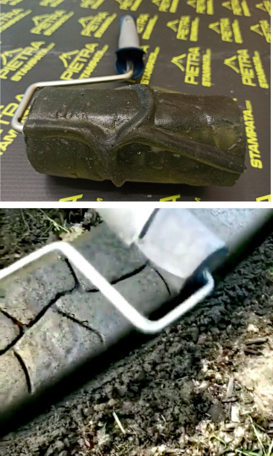 Concrete Roller Stamp Concrete Cement Landscape concrete texture roller stamp