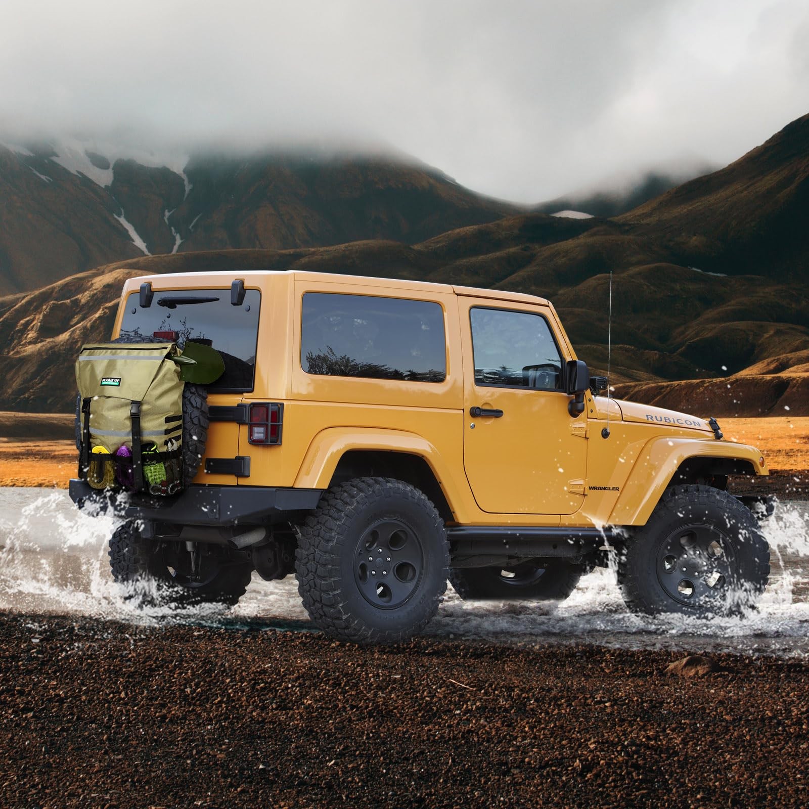 Spare Tire Trash Bag, Offroad Spare Tire Storage Bags Heavy Duty Truck Tailga...