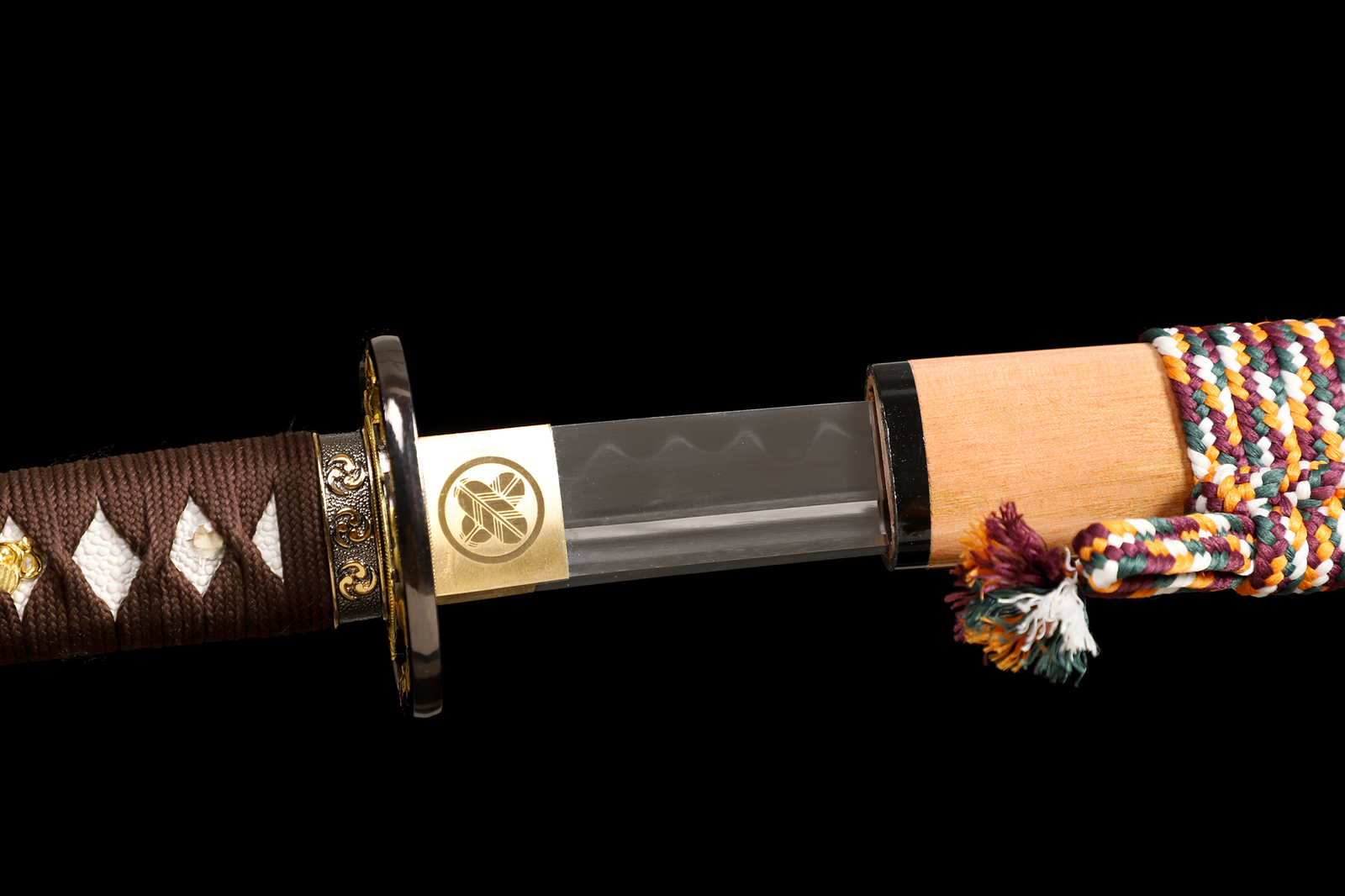 T10 Steel Clay Tempered Real Hamon Katana Japanese Samurai Sword Full Tang Sharp